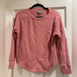 Pink Gap Waffle Long Sleeve